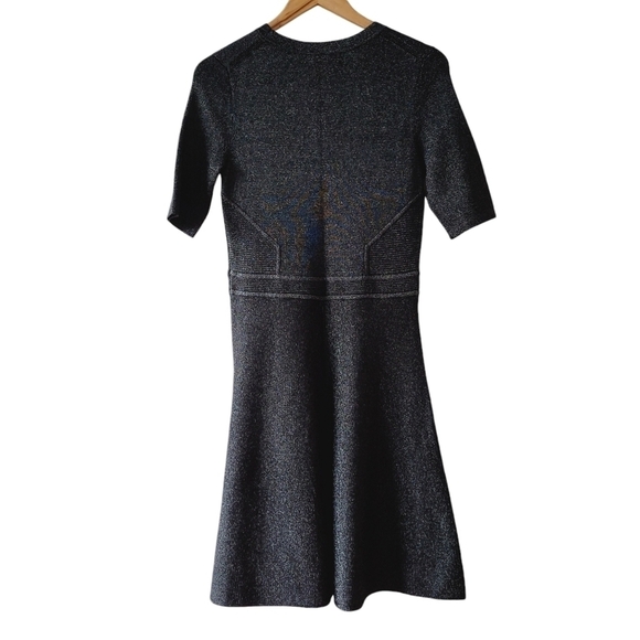 Banana Republic Black Metallic Sweater Dress - Picture 2 of 10